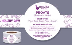 Movita Proats Blueberries Labels